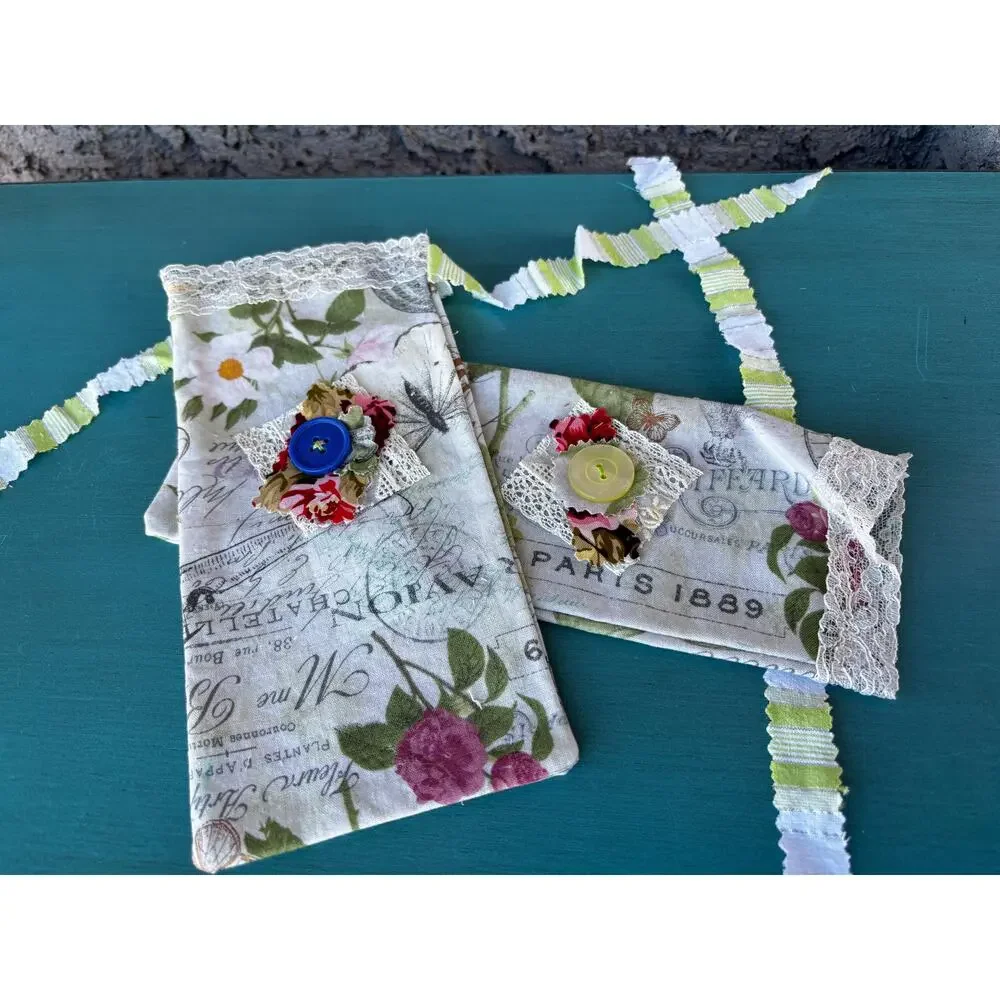 Handmade Paris Themed Gift Bag Set: Gift Wrapping Supplies